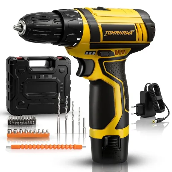 Tomahawk T7600-S 12V Cordless Drilling Machine & Screwdriver