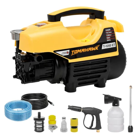 Tomahawk T-1200 Induction Motor Pressure Washer – 120 Bar