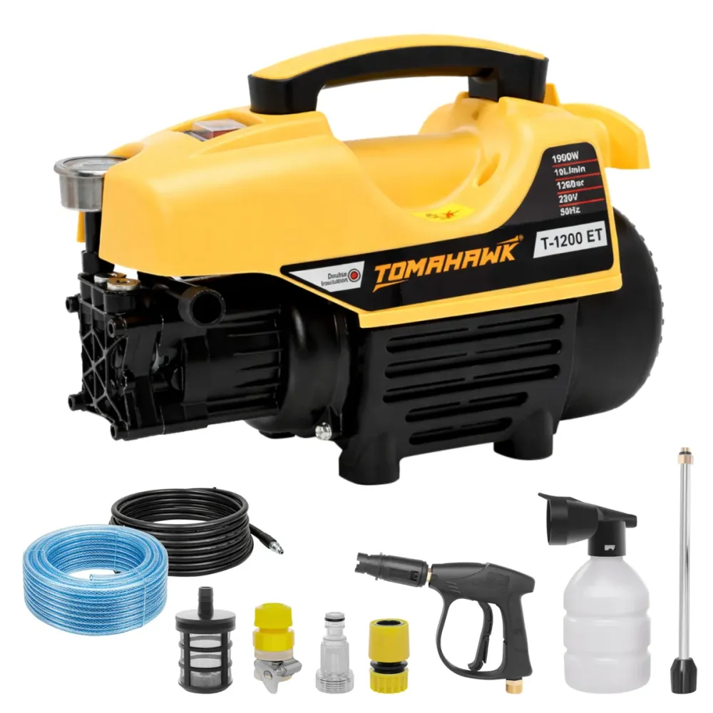 Tomahawk T-1200 Induction Motor Pressure Washer – 120 Bar
