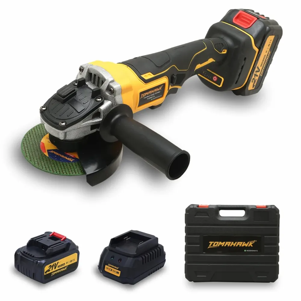Tomahawk TAG-4000 20V Brushless Cordless Angle Grinder with 2