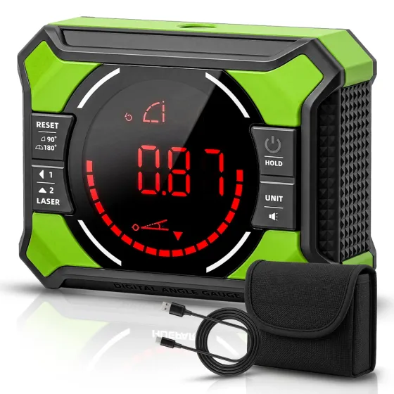 Tomahawk Huepar AG2L Digital Angle Finder with 3 Line Laser