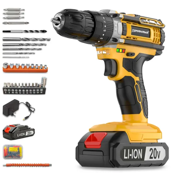 Tomahawk TCD-20K 20V Cordless Impact Drill & Screwdriver