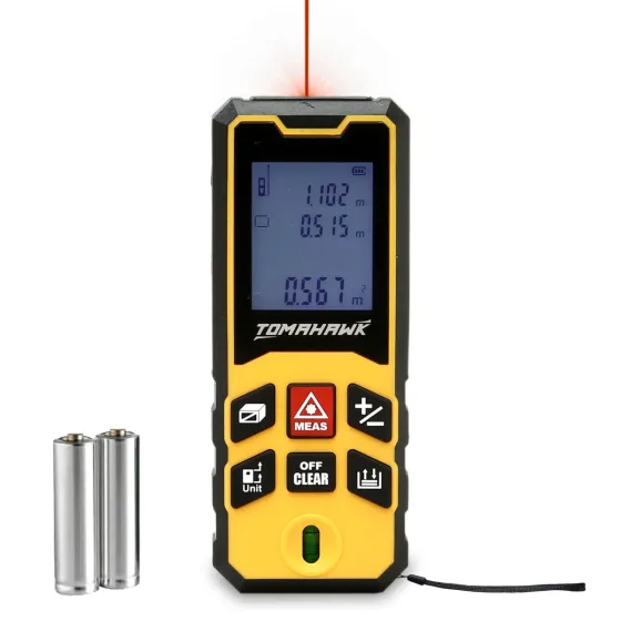 Tomahawk TLM-O-40 Laser Distance Meter Measurer 131Ft/40M