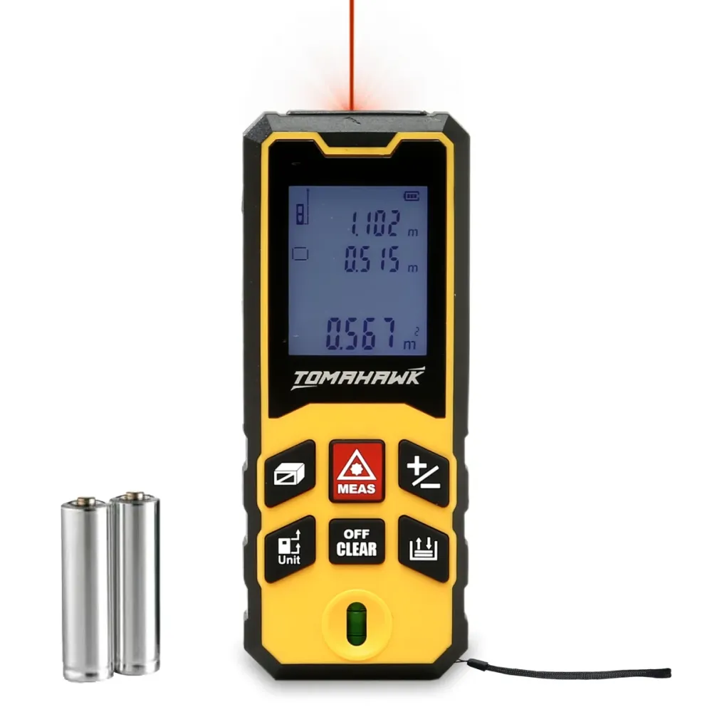 Tomahawk TLM-O-40 Laser Distance Meter Measurer 131Ft/40M