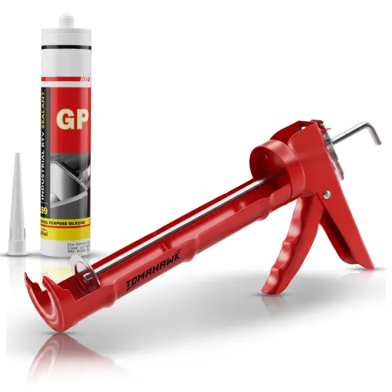Tomahawk TCGS-1A Heavy Duty Caulking Gun & Sealant Combo