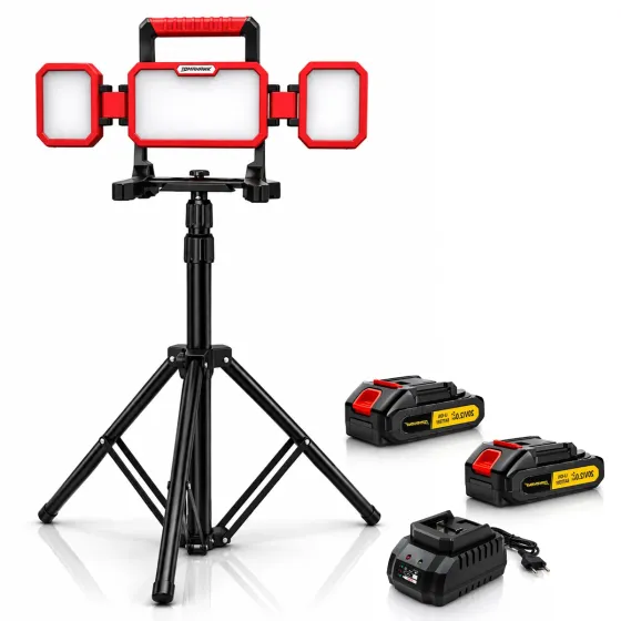 Tomahawk TCL-0040-2Ahx2-cha-Stand Cordless LED Work Light 40W