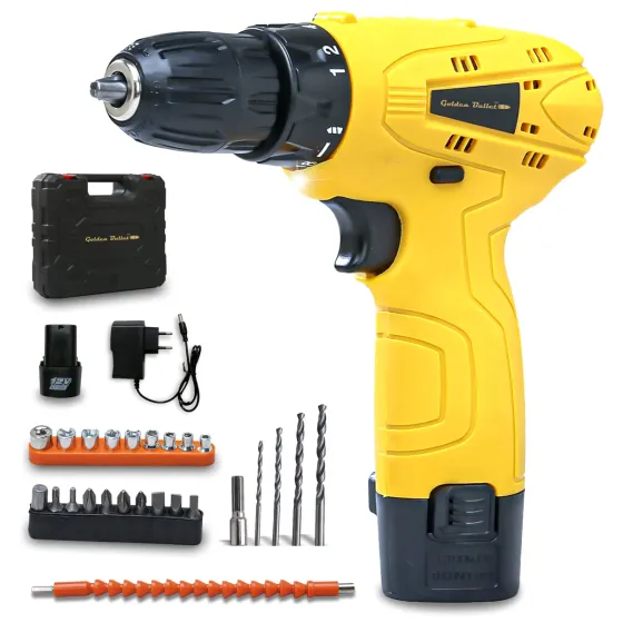 Golden Bullet Golden Bullet GBS-1055 12V Cordless Drill Machine &