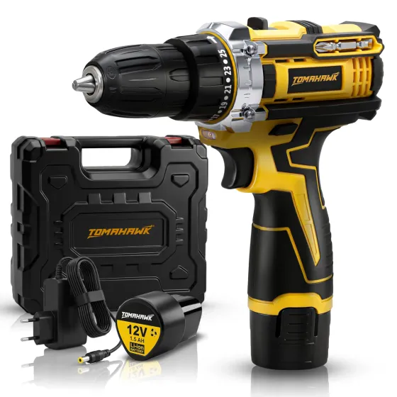 Tomahawk T7400 12V Cordless Drill Machine & Screwdriver Kit