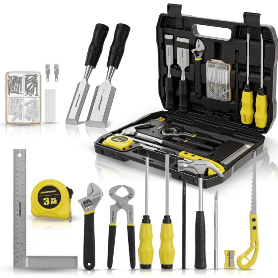 Tomahawk CAR-0061 61-Piece Carpenter Hand Tool Kit