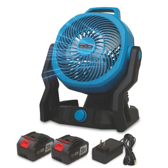 Tomahawk Cordless Fan TCF0040-20V Lithium-Ion Battery Powered