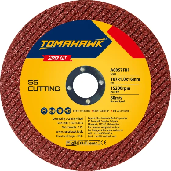 Tomahawk 4-inch Cut Off Wheel – Double Net- for Metal &
