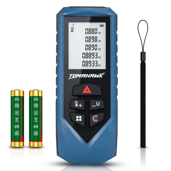 Tomahawk TLM FR 040 Laser Distance Meter Measurer 131Ft/40M