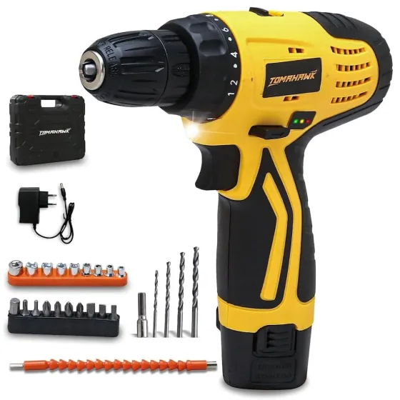 Tomahawk T7385 12V Cordless Drill Machine & Screwdriver Kit