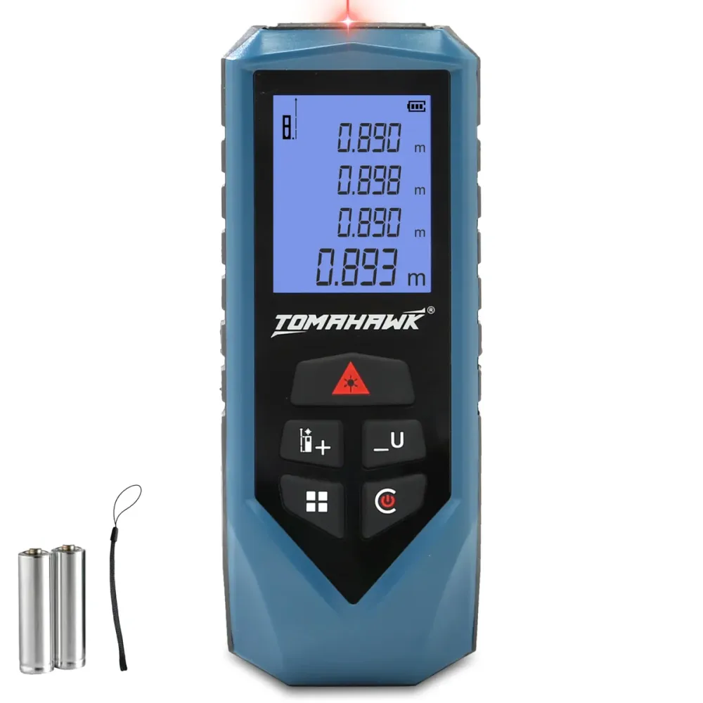 Tomahawk TFR 0800 Laser Distance Meter Measurer 262Ft/80M