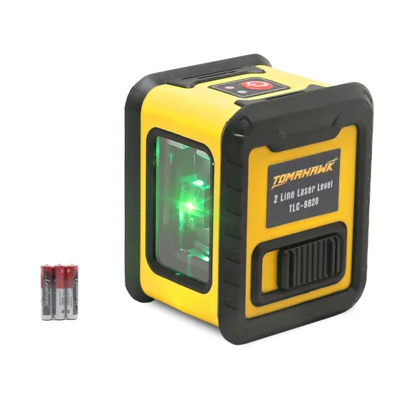 Tomahawk TLC-9820 - Compact 2 Green Line Laser Level - 98ft