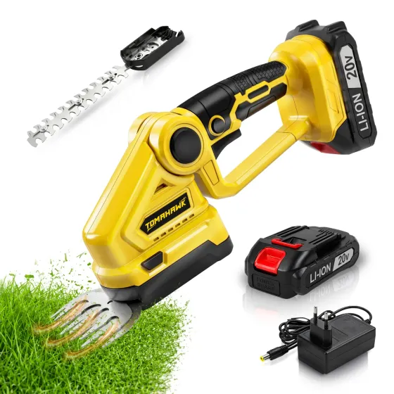 Tomahawk TCHT-20B 20V Cordless Hedge Trimmer with 1.5Ah