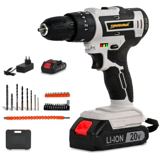 Tomahawk DRT-1000 20V Cordless Drill Machine Kit