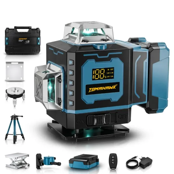 Tomahawk TLL-6416 Self-Levelling Green Laser Level