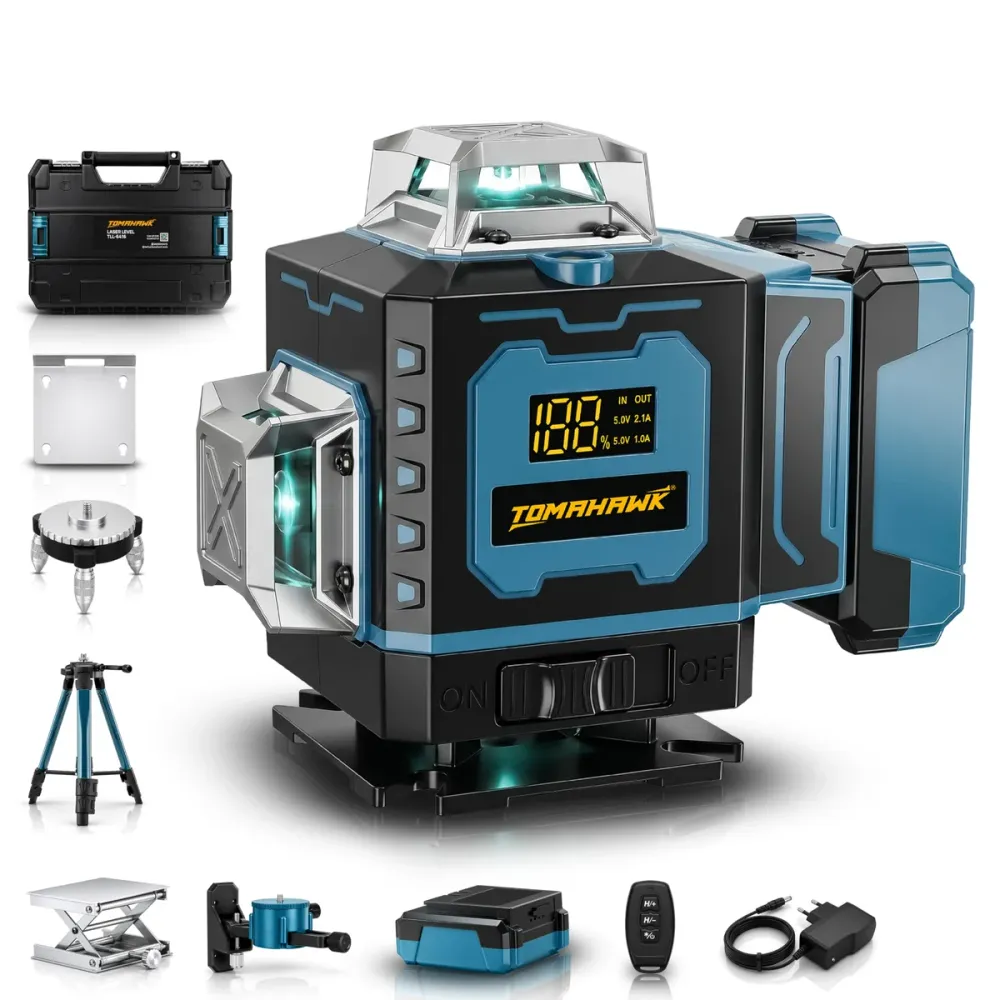 Tomahawk TLL-6416 Self-Levelling Green Laser Level