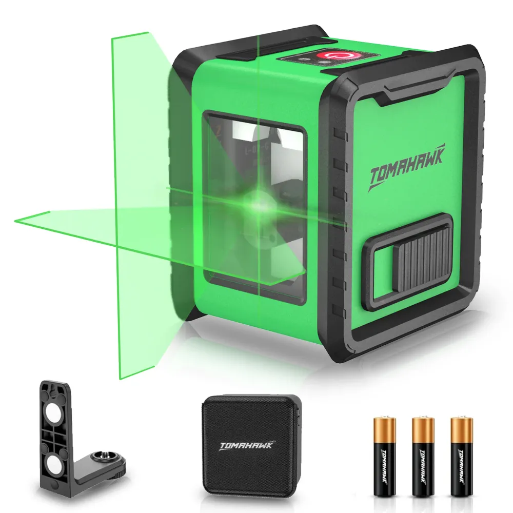 Tomahawk Compact 2-Line Green Laser Level
