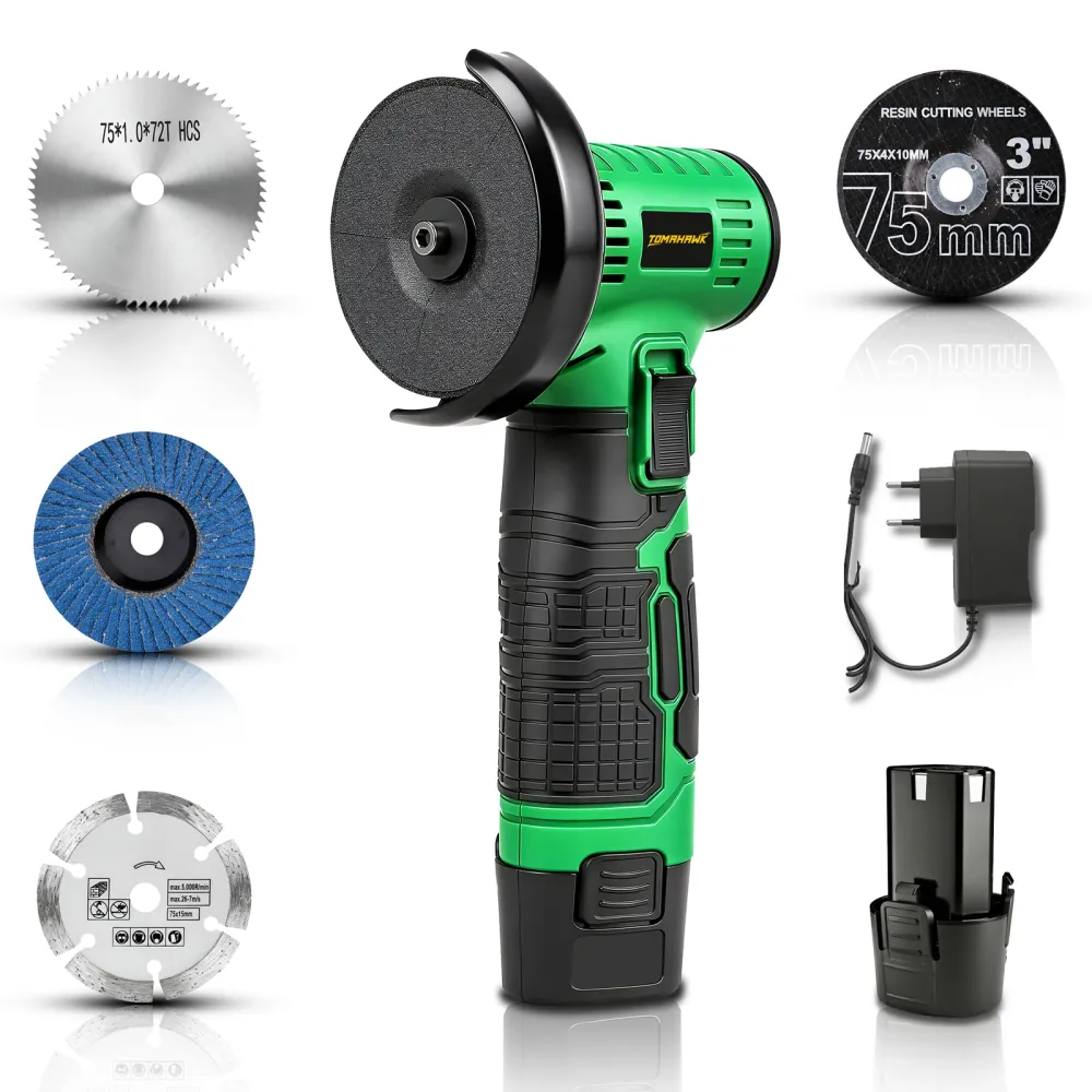 Tomahawk 3″ Mini Cordless Angle Grinder