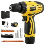 Tomahawk T7385 Cordless Screwdriver & Drill Set view 1